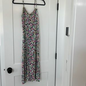 Zara floral dress! Tie back with front slit